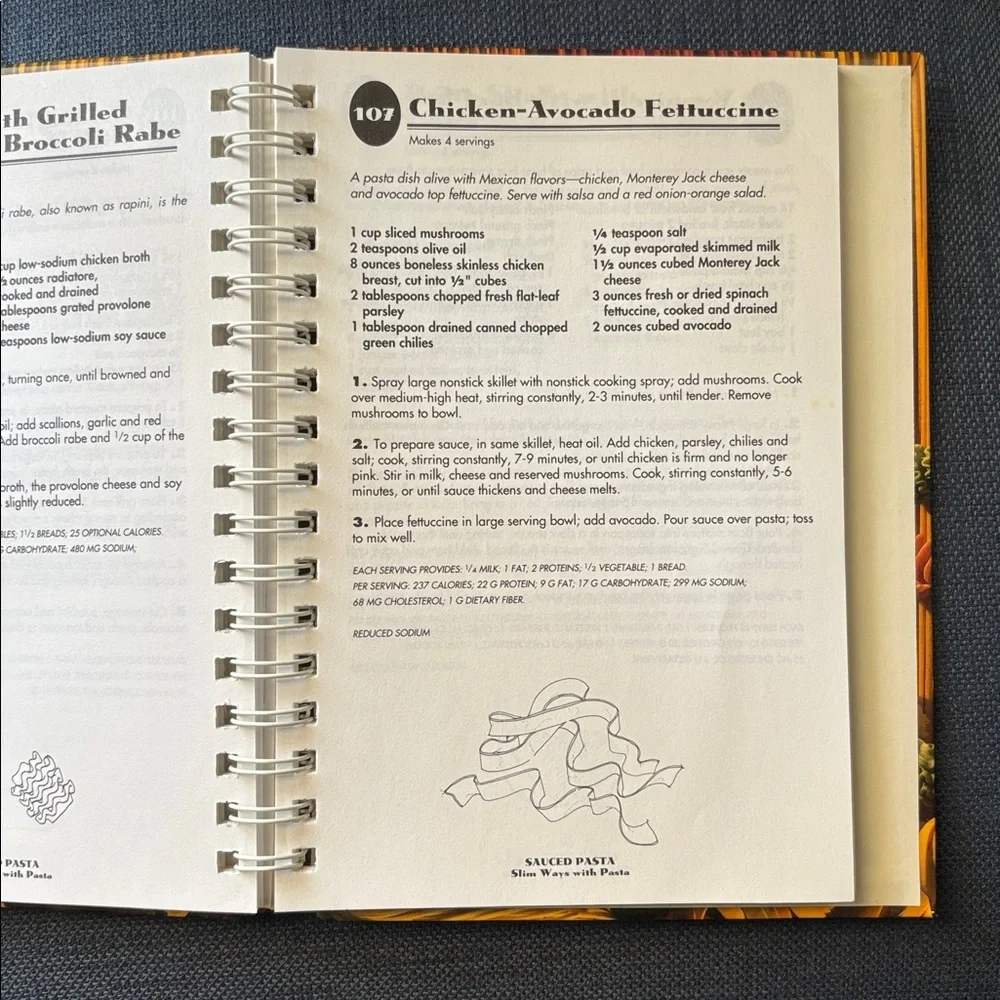 Weight Watchers Pasta Cookbook 182 recipes with pasta spiral‎ bound